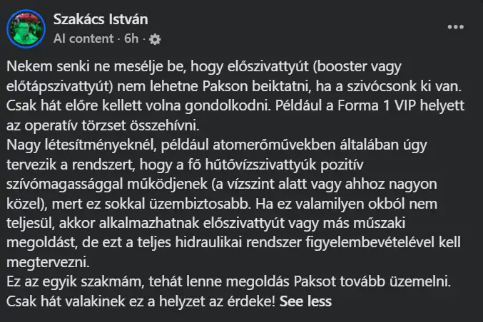 Kapitány István borította a bilit Paks kapcsán: kiderült, mi áll valójában a leállás hátterében