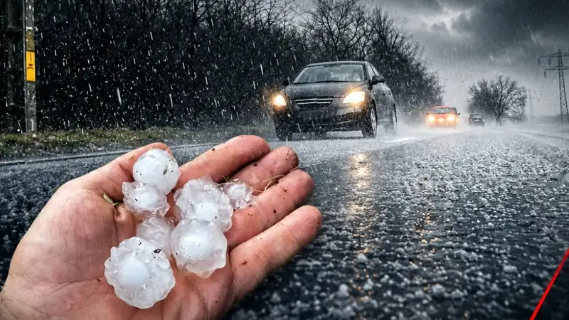 Brutális esőzuhatag és jégzivatar süvít hazánk felé, sürgős riasztást adtak ki