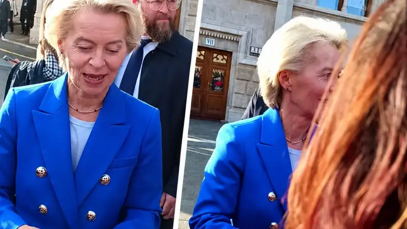 Nem hiszed el mit csinált Ursula von der Leyen a parlament előtt