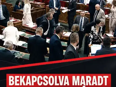 Bekapcsolva maradt Magyar Péter mikrofonja: az egész ország hallhatta, mit mondott bizalmasan a tiszás képviselőknek
