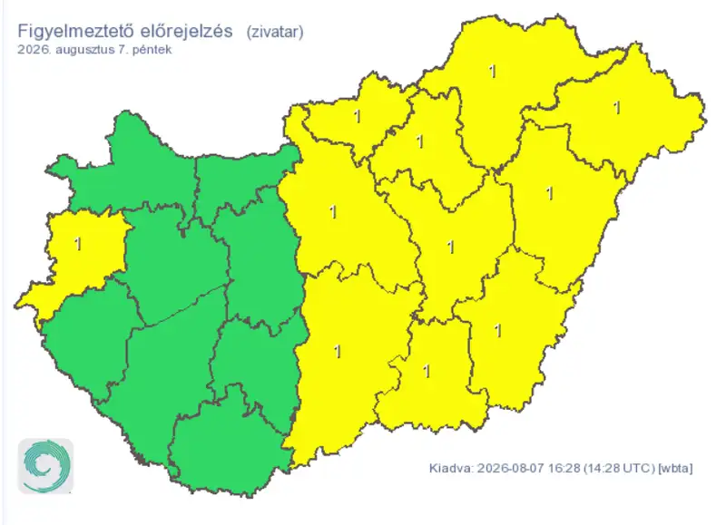 Már több térségben szakad az eső: brutális széllel vonul a zivatarzóna – itt jár most: