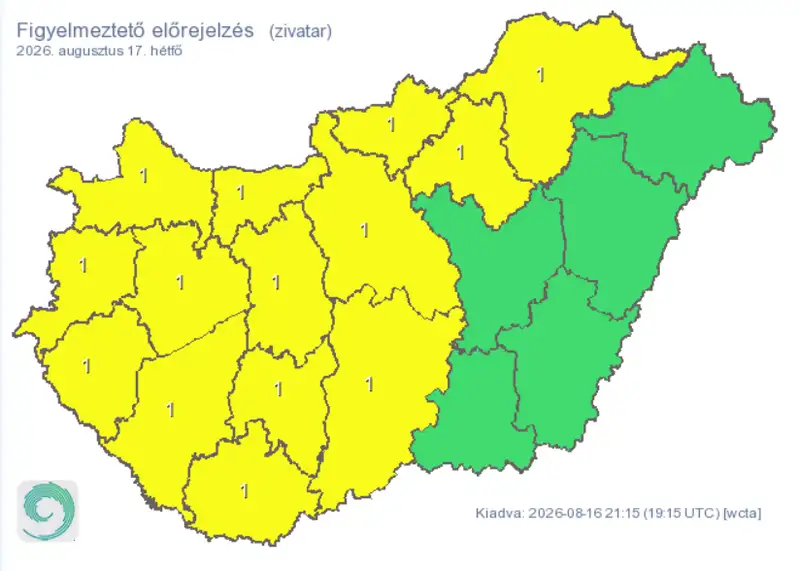 Kiadták a riasztást, ezekben a megyékben csap ma le a zivatarhullám!