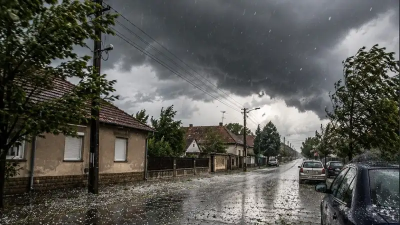 Heves zivatarok, jég és 85 km/h-s szél csap le: 8 vármegyére adtak ki figyelmeztetést