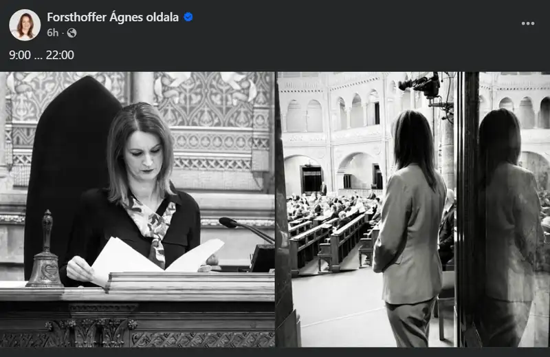 Forsthoffer Ágnesegy fekete-fehér képpel jelentette be, ilyenre még nem volt példa