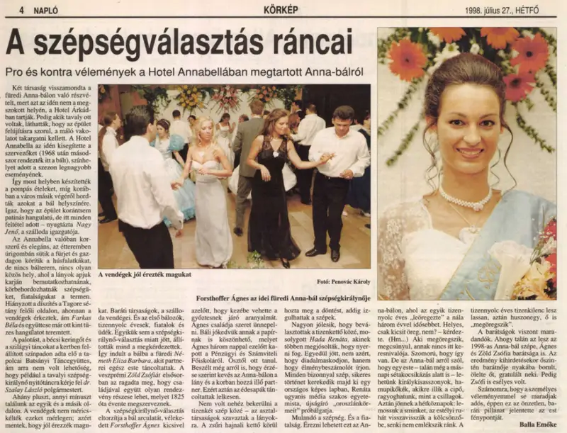 18 évesen az Anna-bál szépe volt Forsthoffer Ágnes – a bálkirálynőből lett az Országgyűlés új elnöke