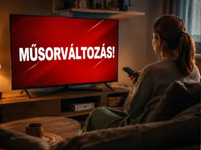 Rendkívüli műsorváltozás lesz a tévében, aki tévézne erre készüljön