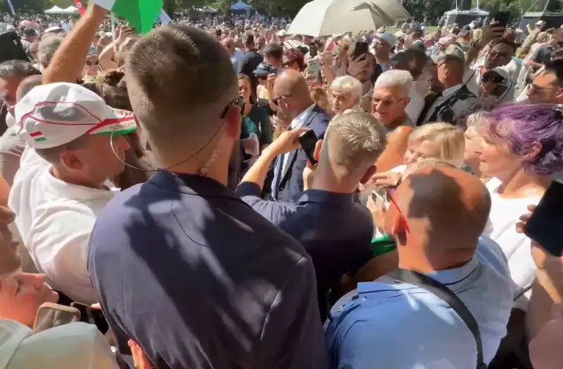 Váratlan dolog történt Magyar Péterrel a Margitszigeten