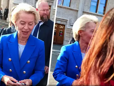 Nem hiszed el mit csinált Ursula von der Leyen a parlament előtt