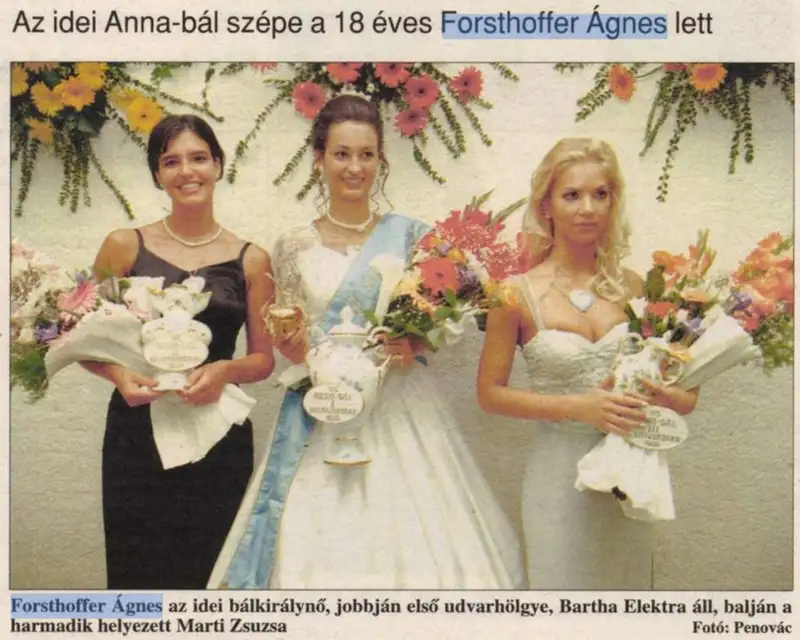 18 évesen az Anna-bál szépe volt Forsthoffer Ágnes – a bálkirálynőből lett az Országgyűlés új elnöke