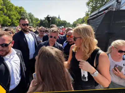 Váratlan dolog történt Magyar Péterrel a Margitszigeten