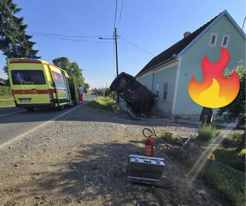 Részeg autós csapódott be a házba hajnalban, nem hiszed el ki volt a sofőr